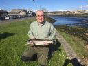Tony Chalmers with 3lbs 13oz Watten Trout. 9th May 2015